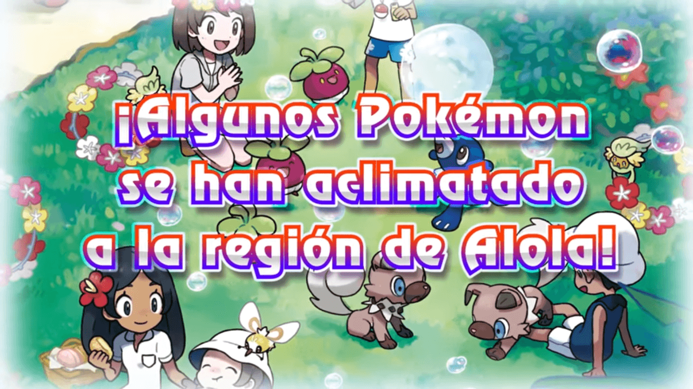 Formas Pokémon en alola