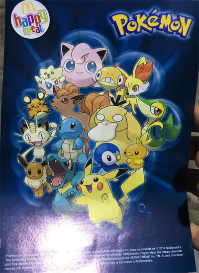 Pokémon McDonald's 2
